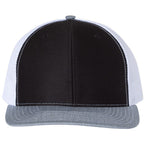 Black/ White/ Heather Grey