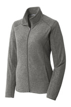 Port Authority® Women's Heather Microfleece Full-Zip Jacket