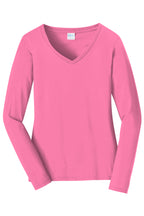 Port & Company® Ladies Long Sleeve Fan Favorite™ V-Neck Tee