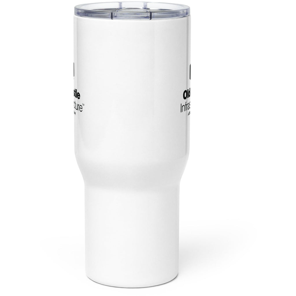 Travel mug with a handle