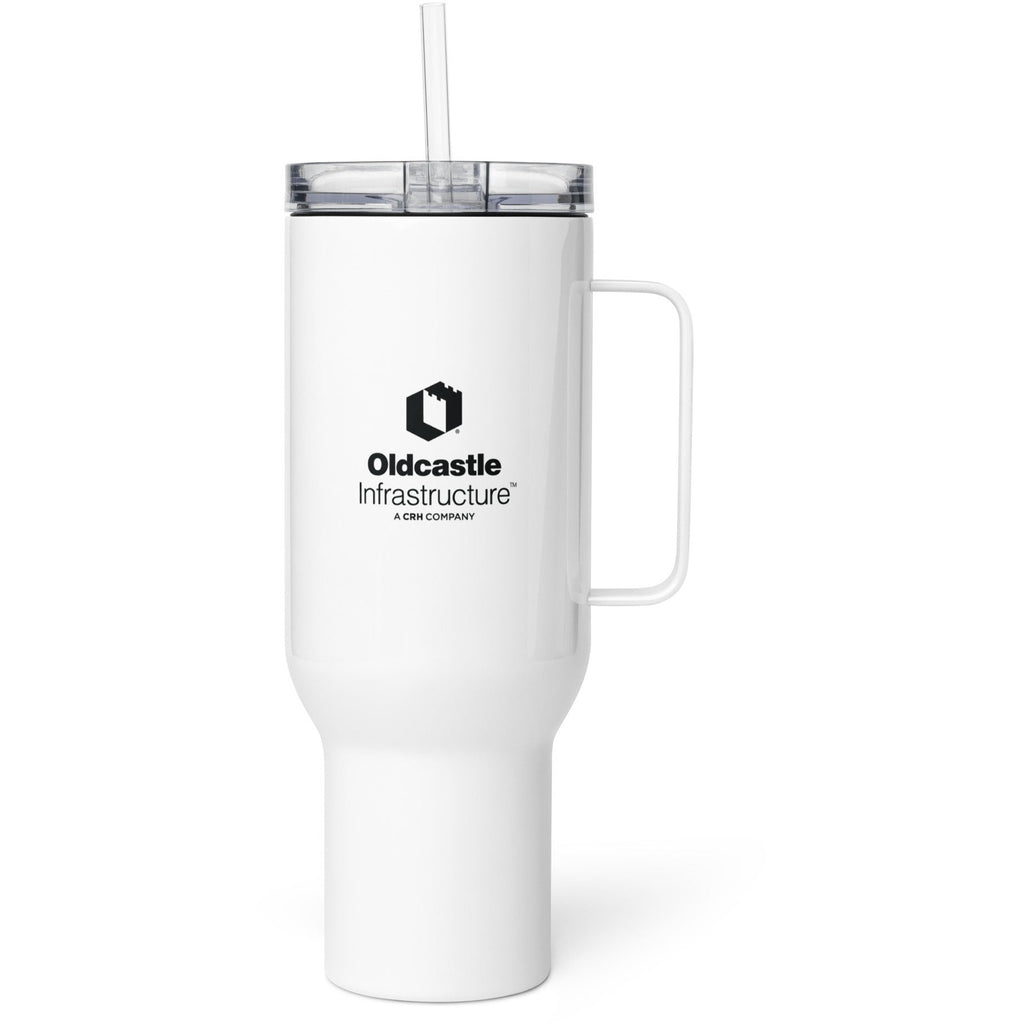Travel mug with a handle