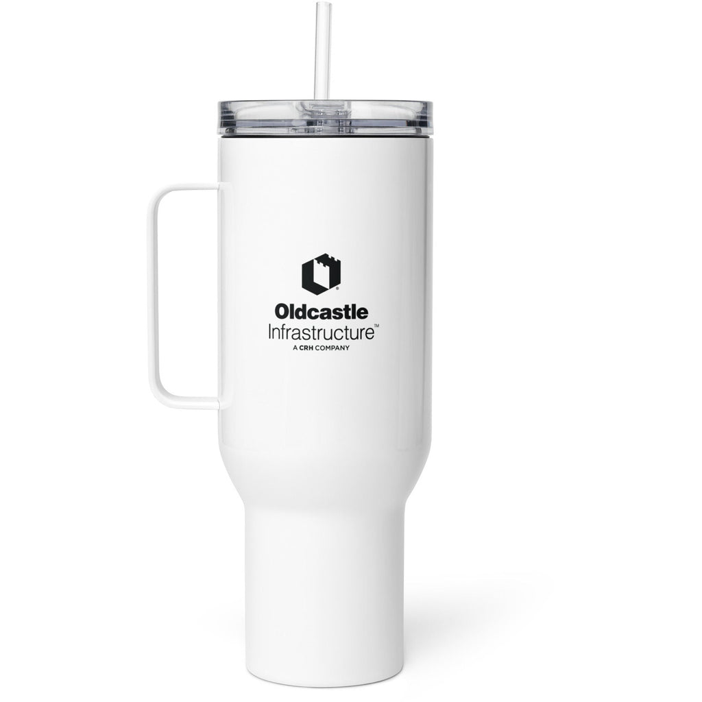 Travel mug with a handle