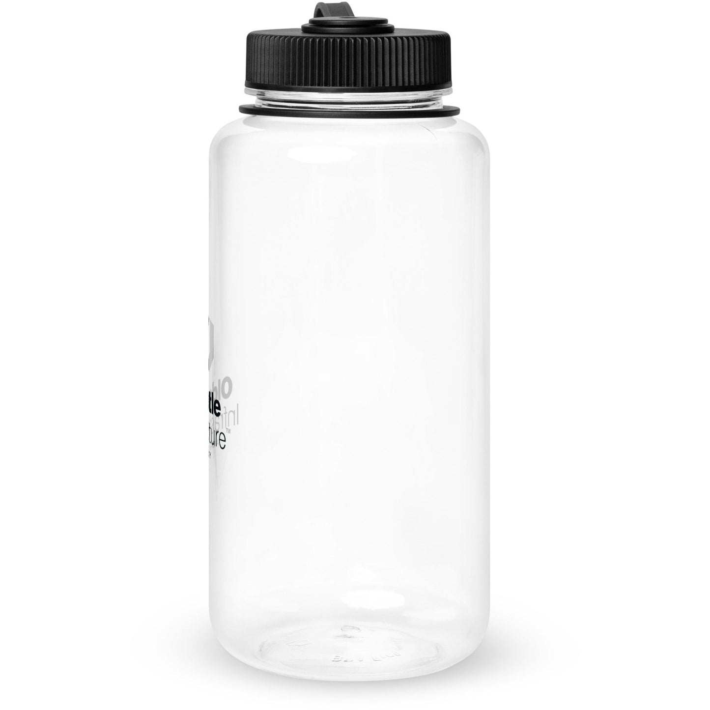 Wide mouth plastic water bottle
